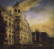 Jan van der Heyden City Hall and Plaza Germany oil painting artist